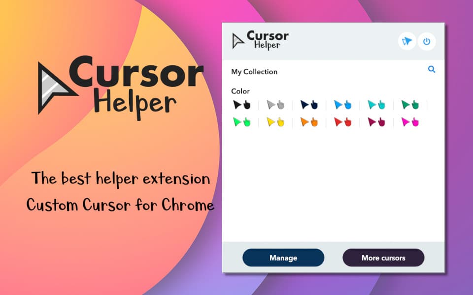 Cursor helper custom cursor